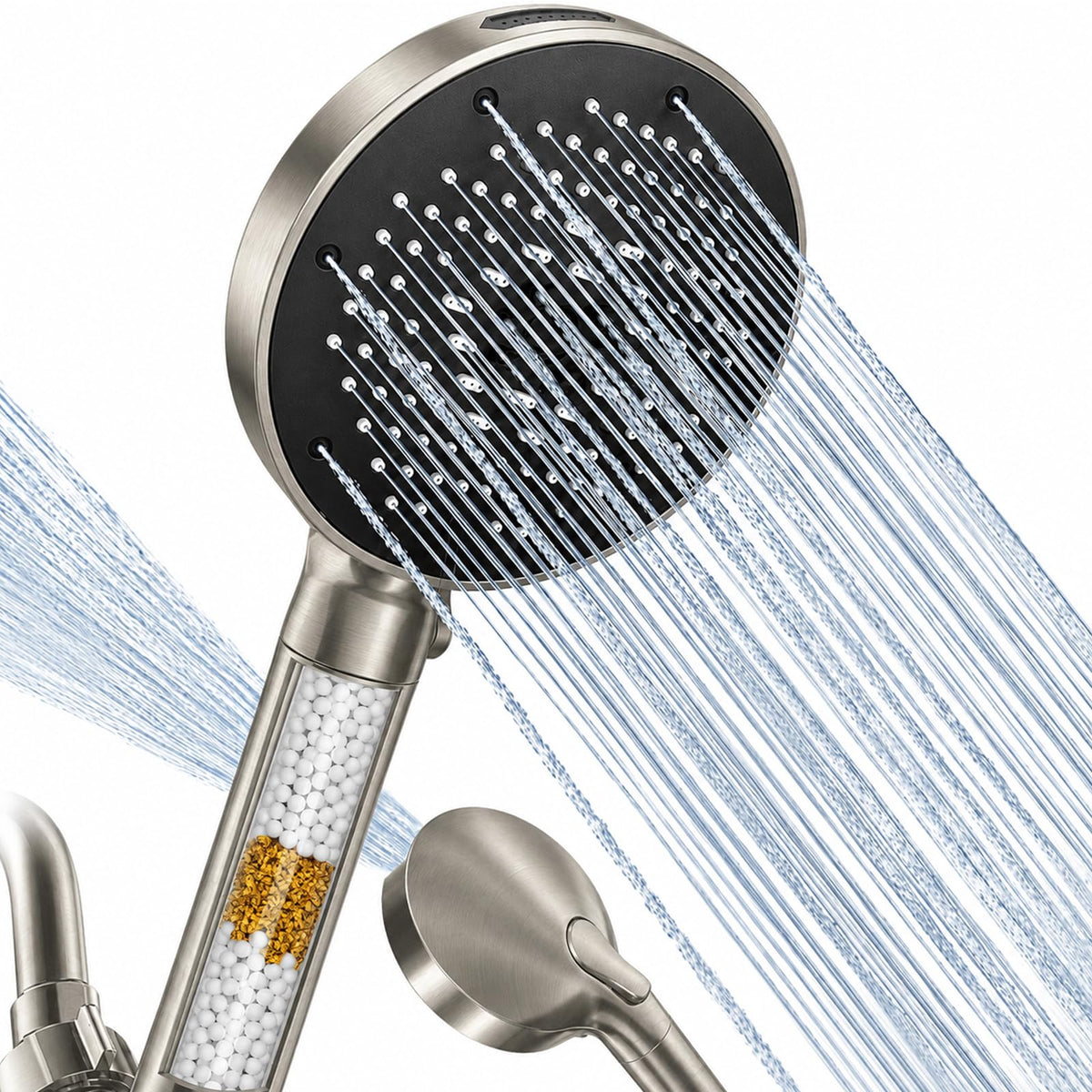 SR SUN RISE High Pressure Filtered Handheld Shower Head 9 Spray（1 filter）