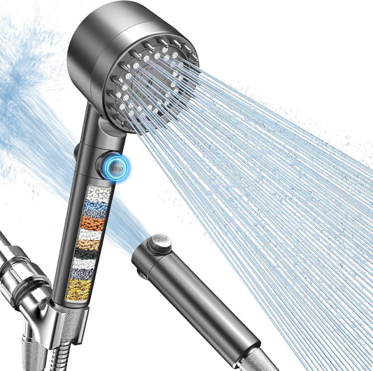 FEELSO Filtered Shower Head with Handheld, High Pressure Shower Filter Head