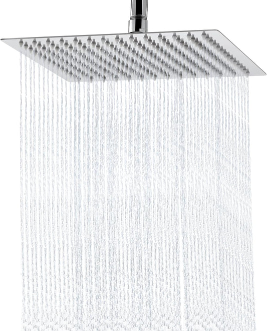 10 Inch Rain Shower Head Square High Pressure Ceiling or Wall Mount