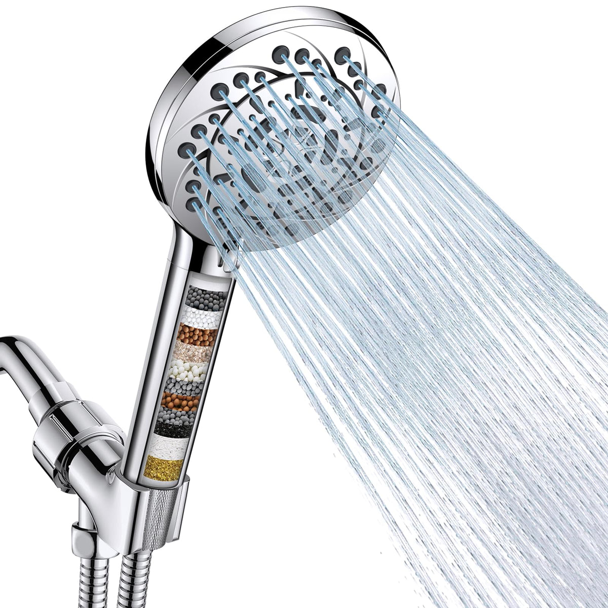 FEELSO Filtered Shower Head with Handheld, High Pressure Shower Filter Head