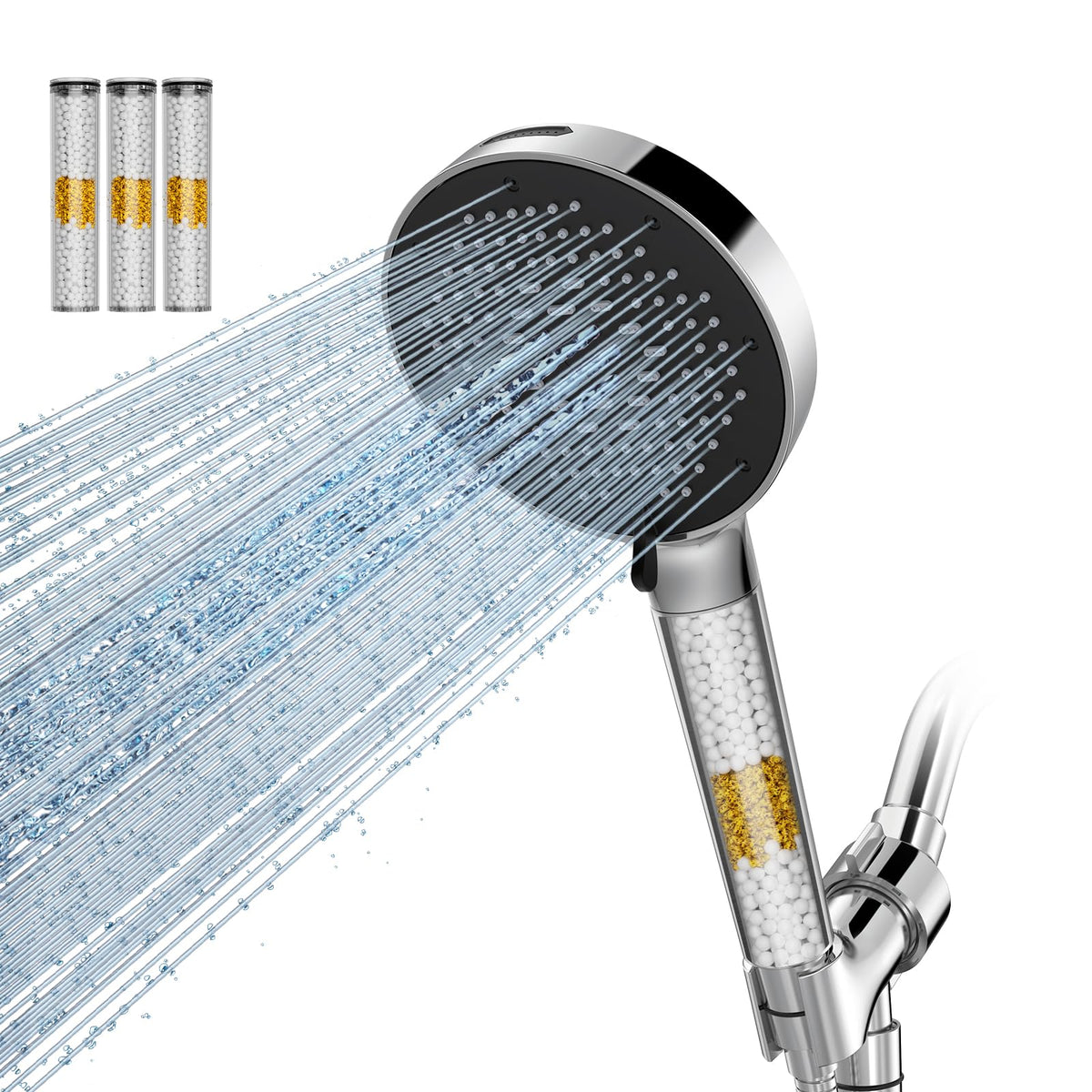 SR SUN RISE High Pressure Filtered Handheld Shower Head 9 Spray（1 filter）