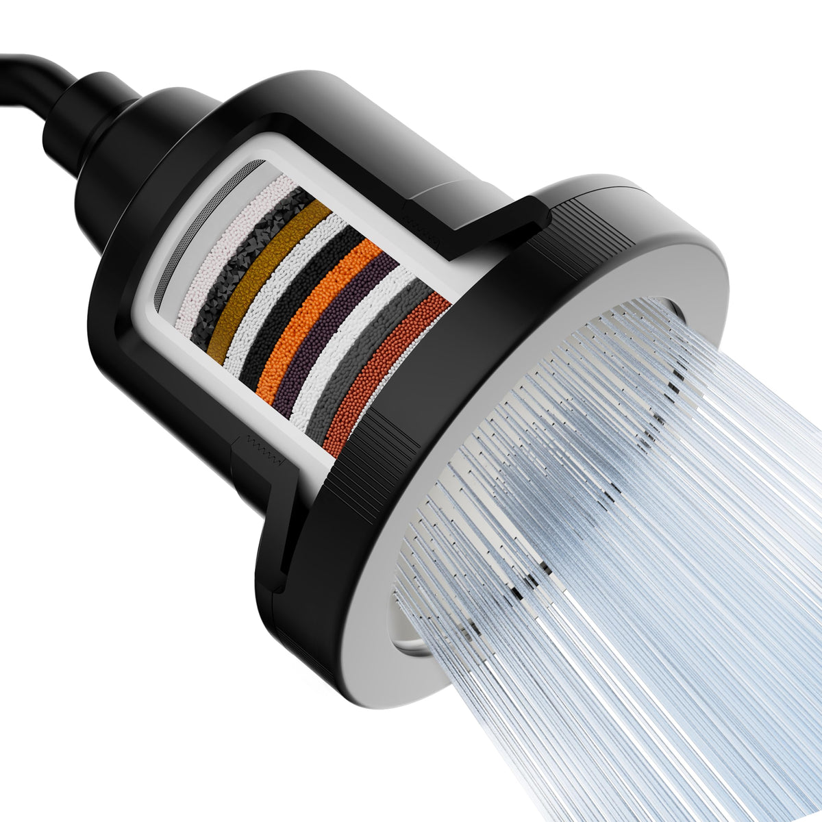 Mist Shower Filter Head for Hard Water Improves Skin, Hair, and Nails - Large, High Output Filtered Shower Head with Filter Softens Water and Removes Chlorine and Heavy Metals, Chrome